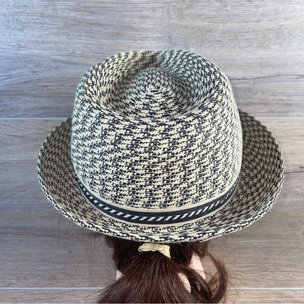 Bailey of Hollywood BREED Men's Braided Fedora Hat Black/Tan What's on Your Mind - Picture 4 of 9